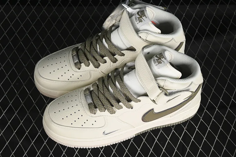 All categories Nk Air Force 1 Air Force series Nk Air Force 1 Mid Air Force mid-top Nk Air Force 1'07 Mid rice army green two-color bottom Starry Air Force One mid-top casual sneakers XL0236-231